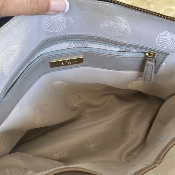 Modalu England Large“Pipa” Leather Bag Grey - Picture 12 of 15